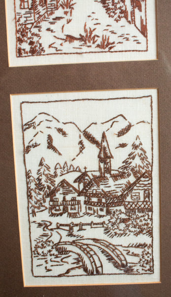 Vintage Line Needlework of Windmills