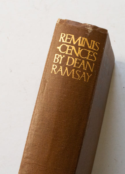 Antique Scottish History Book 'Reminiscences of Scottish Life and Character' by Dean Ramsay, 1912