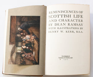Antique Scottish History Book 'Reminiscences of Scottish Life and Character' by Dean Ramsay, 1912
