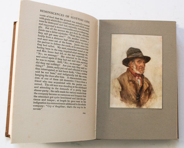 Antique Scottish History Book 'Reminiscences of Scottish Life and Character' by Dean Ramsay, 1912