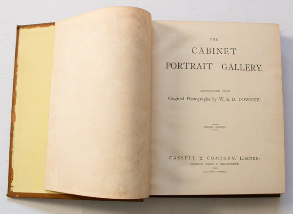 Antique Art Photography Portrait Book 'The Cabinet Portrait Gallery', 1892