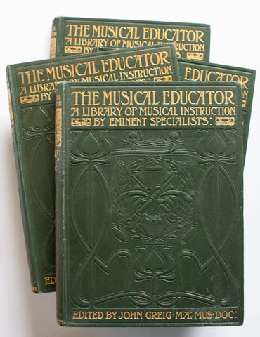 Vintage Music Books 'The Musical Educator', 1900, John Grieg Ed., Volumes 1, 2, 4 and 5