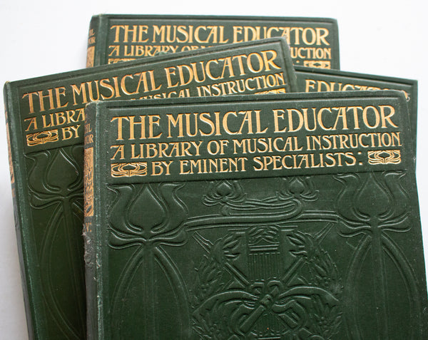 Vintage Music Books 'The Musical Educator', 1900, John Grieg Ed., Volumes 1, 2, 4 and 5