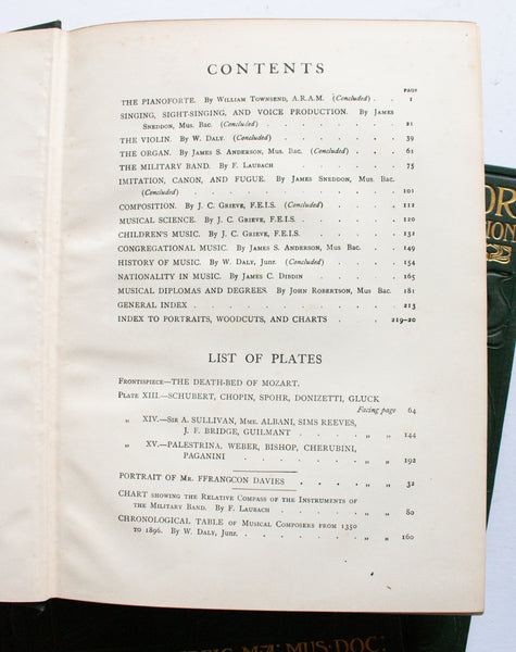 Vintage Music Books 'The Musical Educator', 1900, John Grieg Ed., Volumes 1, 2, 4 and 5
