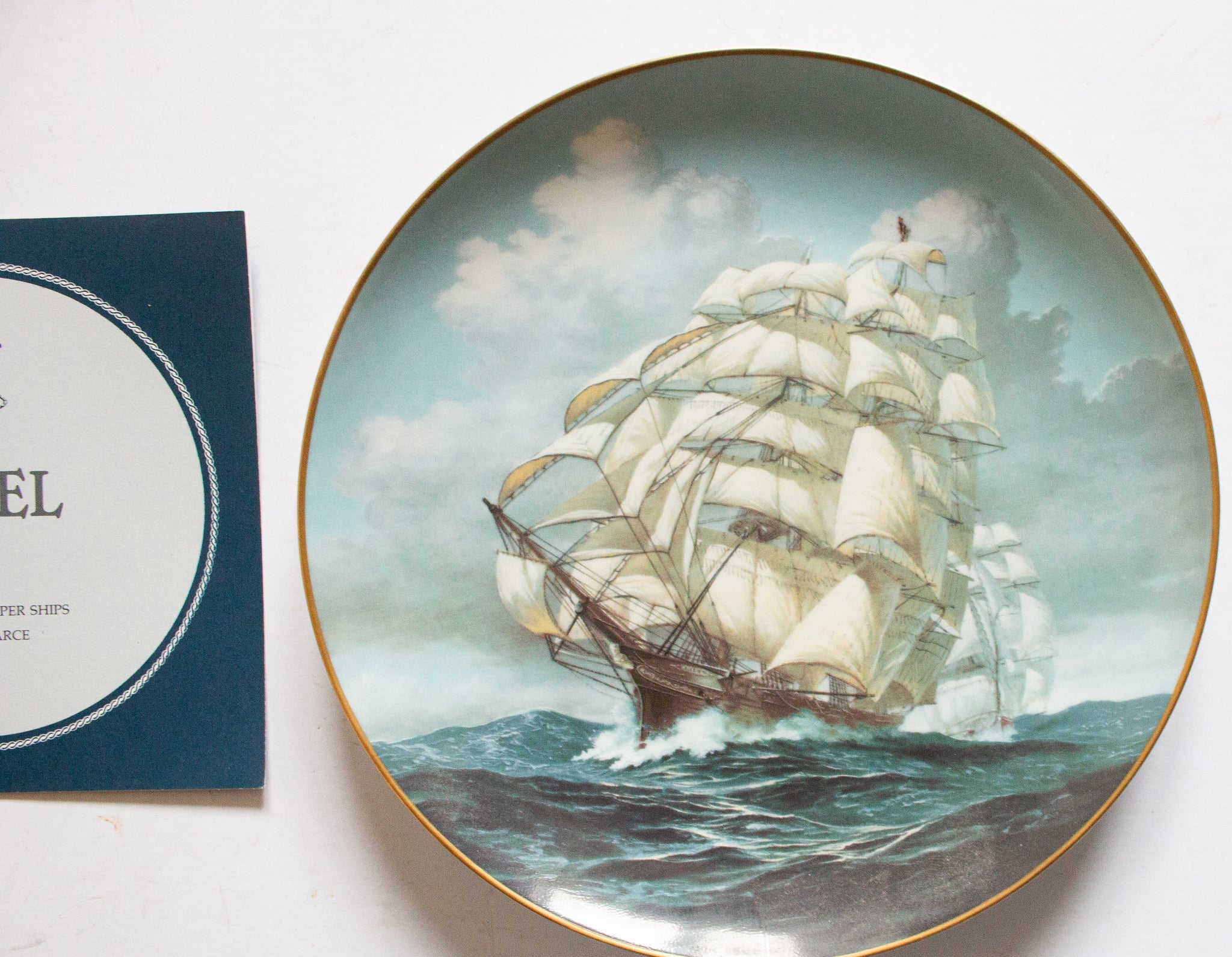 Franklin Porcelain 'The Great Clipper Ships' Picture Plate 'Ariel'