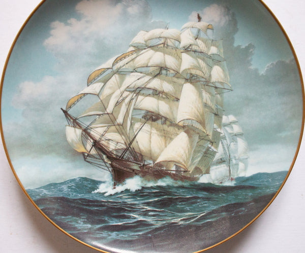 Franklin Porcelain 'The Great Clipper Ships' Picture Plate 'Ariel'