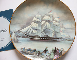 Franklin Porcelain 'The Great Clipper Ships' Picture Plate 'Marco Polo'