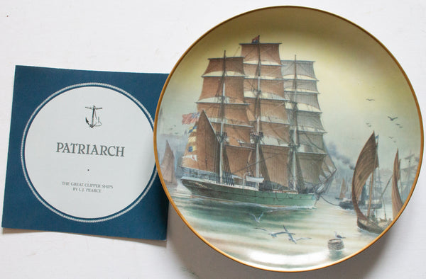 Franklin Porcelain 'The Great Clipper Ships' Picture Plate 'Patriarch'