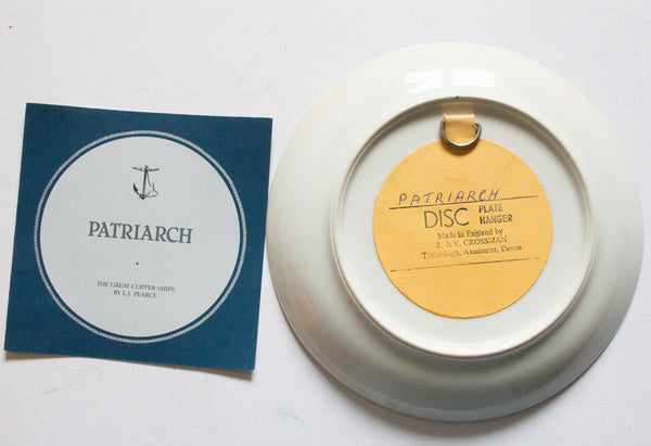Franklin Porcelain 'The Great Clipper Ships' Picture Plate 'Patriarch'
