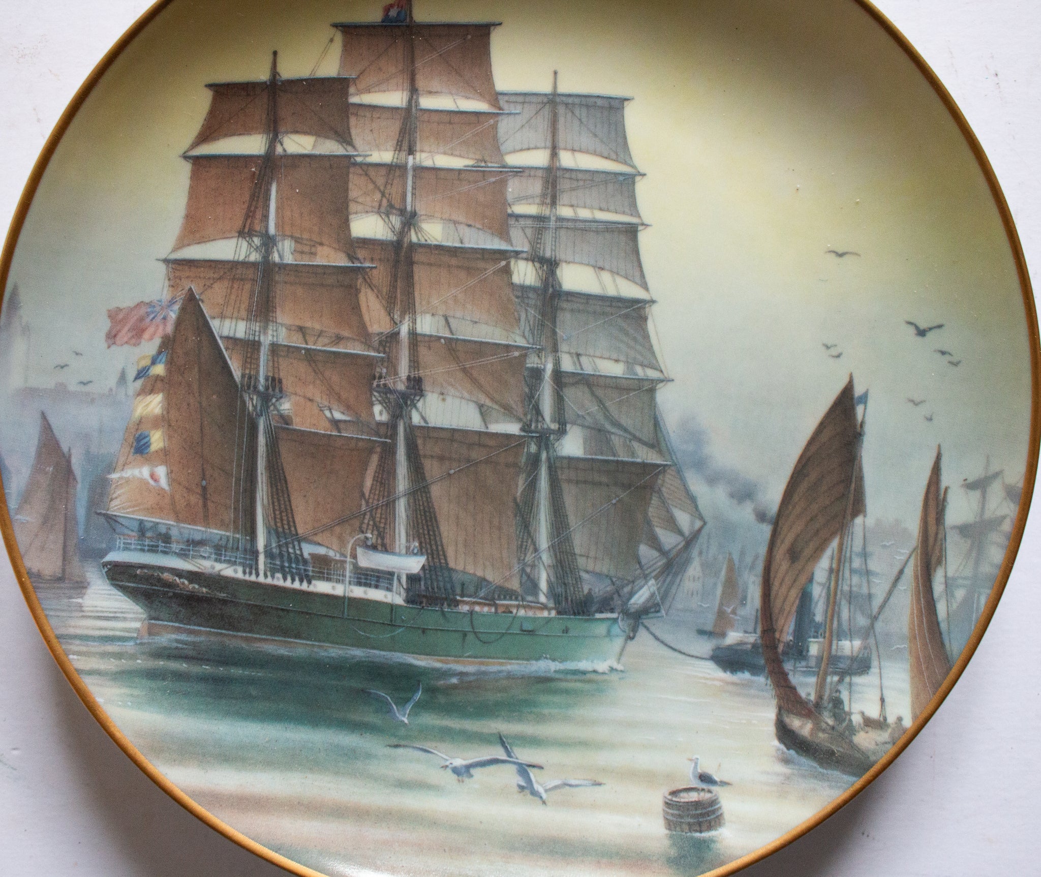 Franklin Porcelain 'The Great Clipper Ships' Picture Plate 'Patriarch'