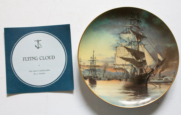 Franklin Porcelain 'The Great Clipper Ships' Picture Plate 'Flying Cloud'