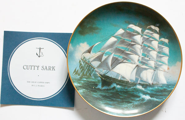 Franklin Porcelain 'The Great Clipper Ships' Picture Plate ''Cutty Sark'