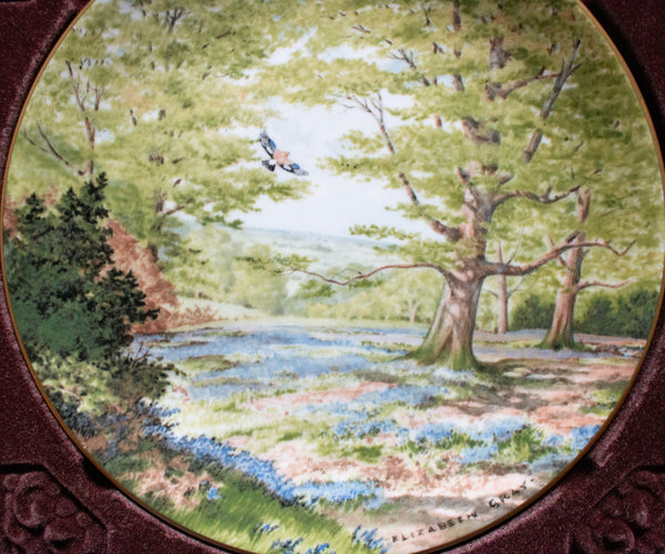 Royal Doulton 'At Peace with Nature' Picture Plate 'Among the Bluebells'