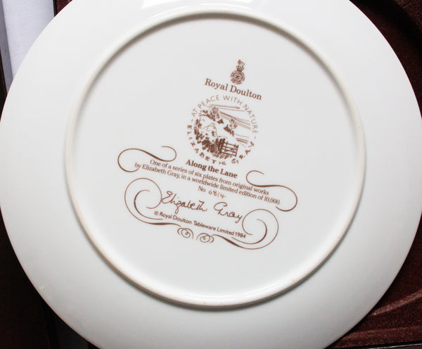 Royal Doulton 'At Peace with Nature' Picture Plate 'Along the Lane'