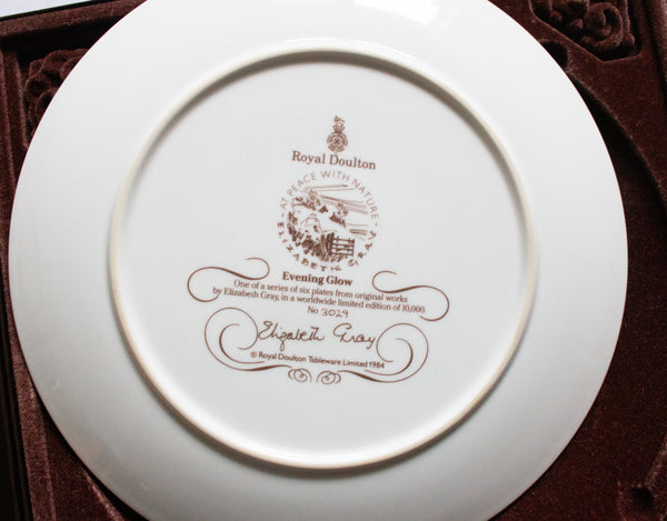 Royal Doulton 'At Peace with Nature' Picture Plate 'Evening Glow'