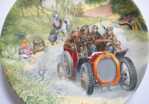 Wedgwood Bone China 'Wind in the Willows' Picture Plate 'Poop-Poop!'