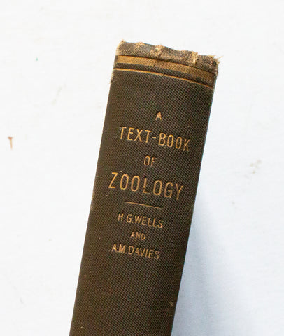 Antique Natural History Book 'Text-Book of Zoology' by H. G. Wells and A. M. Davies, 1898