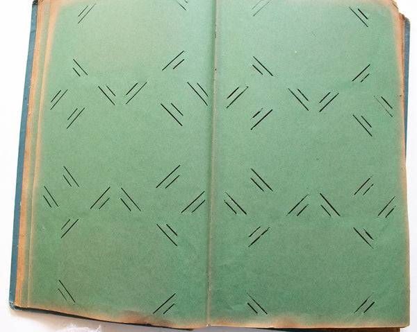 Antique Postcard Album or Scrapbook