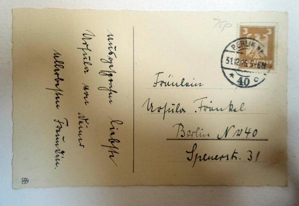 German Christmas and New Year Postcard 'Die besten Wunsche zum neuen Jahre'