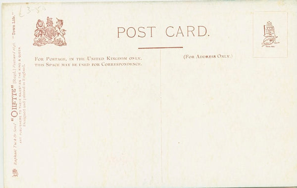 Tuck's 'Oilette' Postcard 'Town Life' Series 'The Court Adjourns for Luncheon'