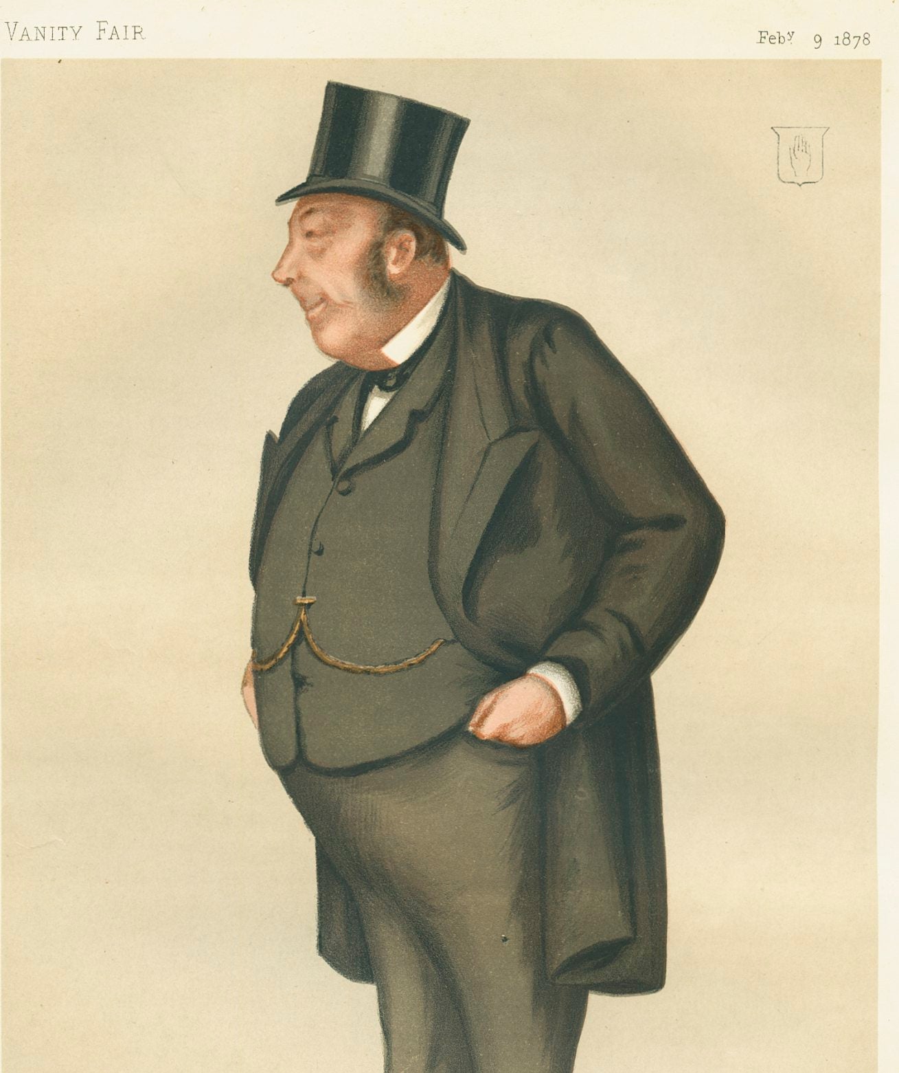 Antique Vanity Fair Print 'Attorney-General', 1878