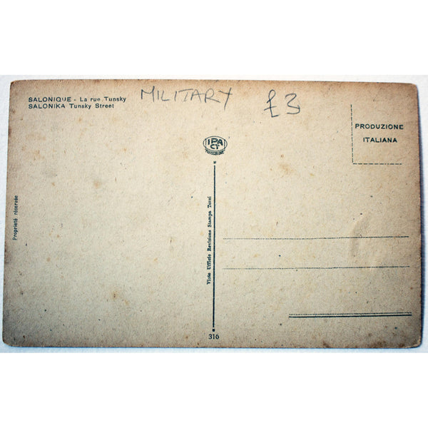 IPACT Series Postcard 'Salonika. Tunsky Street'