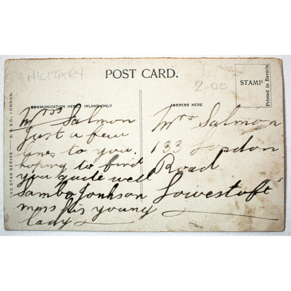 Star Series Postcard 'Training Army Gymnastic Instructors at Aldershot'
