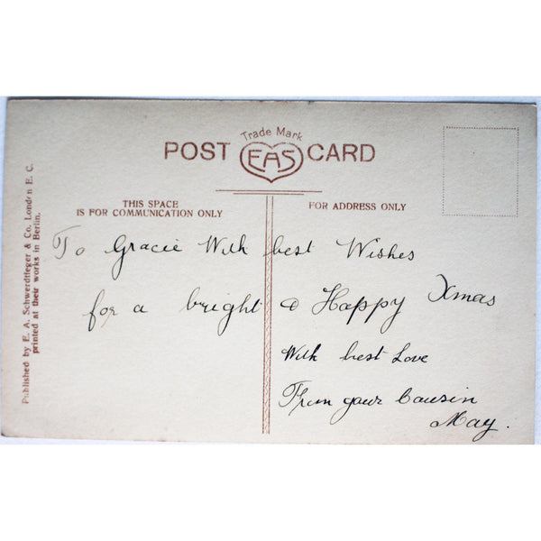 EAS Real Photograph Postcard 'Fond Christmas Wishes'