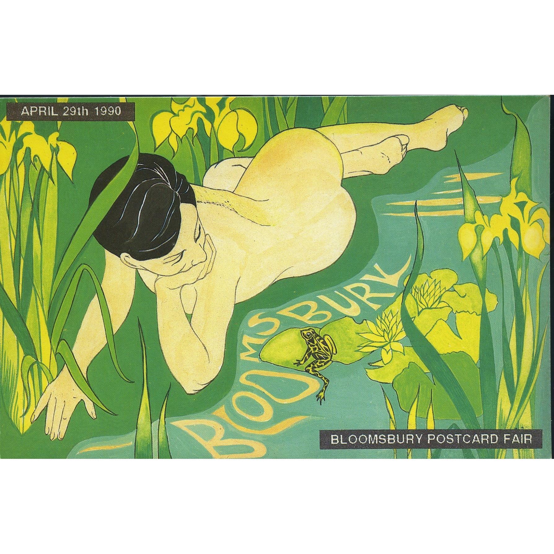 Postcard 'Bloomsbury Postcard Fair April 29th 1990'