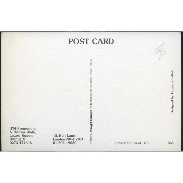 Postcard 'Bloomsbury Postcard Fair April 29th 1990'