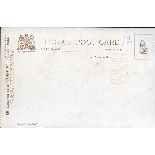 Tuck's 'Oilette' Postcard 'Christmas Greetings. The lass that loves a sailor'