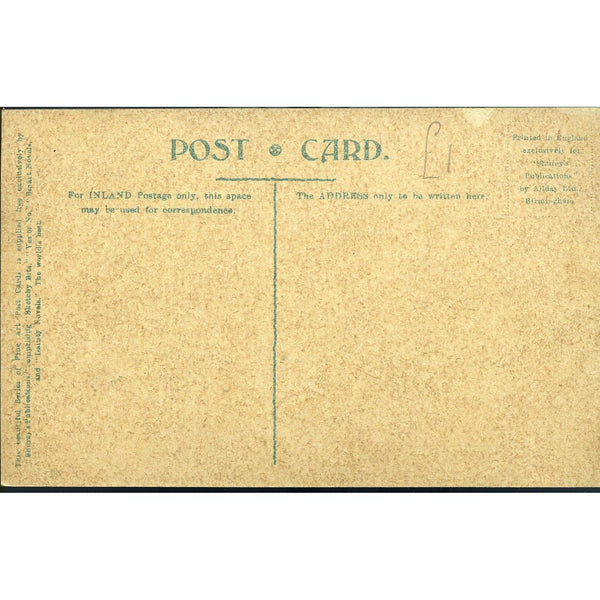 'Fine Art' postcard 'Some of H. M. S. Excellents Men in Flannels'