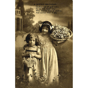 Photographic Postcard 'A Joyous Birthday'