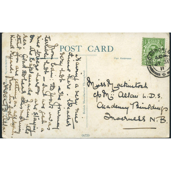 Dennis & Holloway Scarborough Postcard 'Scarborough, The Fish Pond, Ramsdale Valley'