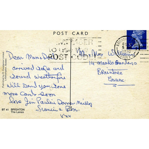 Constance Ltd. Colour Postcard 'Brighton, The Lanes'