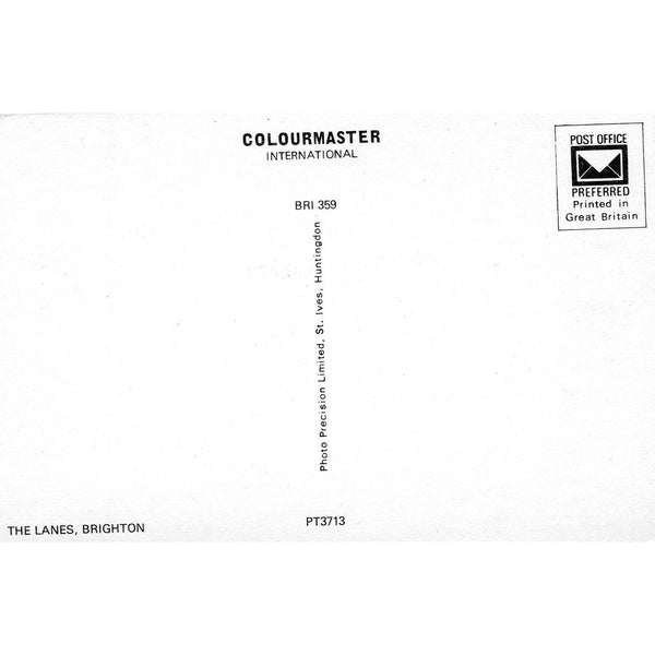 Colourmaster International Postcard 'The Lanes, Brighton'