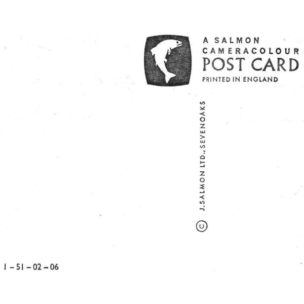 Salmon Cameracolour Postcard 'Shepherd's Cottage, Beer'