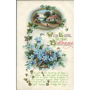 Wildt & Kray Postcard 'With Love for your Birthday