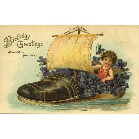 Greetings Postcard 'Birthday Greetings'