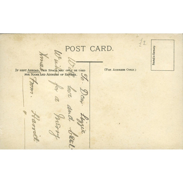 Greetings Postcard 'Xmas Wishes from R.H.H.'