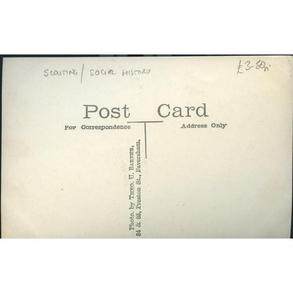 Real Photograph Postcard Scout Wedding