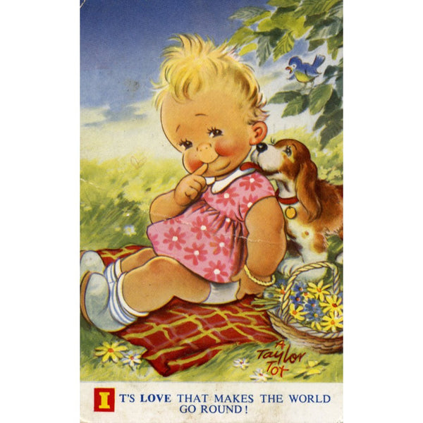 Vintage Bamforth Taylor Tots Series Sweetheart Postcard