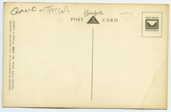 Vintage Bamforth Taylor Tots Series Sweetheart Postcard