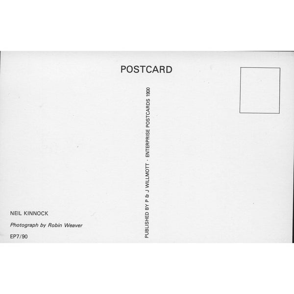 P. & J. Willmott Postcard 'Neil Kinnock' 1990