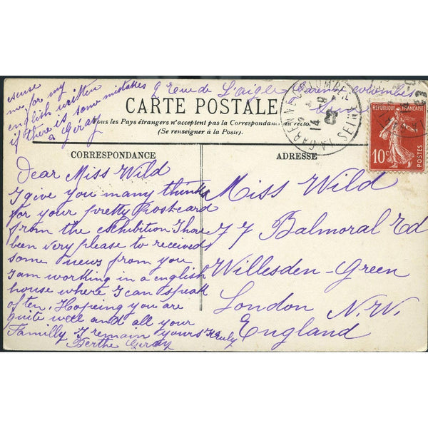 LL (Léon & Lévy) Colour Postcard 'Paris - La Tour Eiffel'